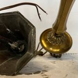 Vintage 6-arm copper chandelier