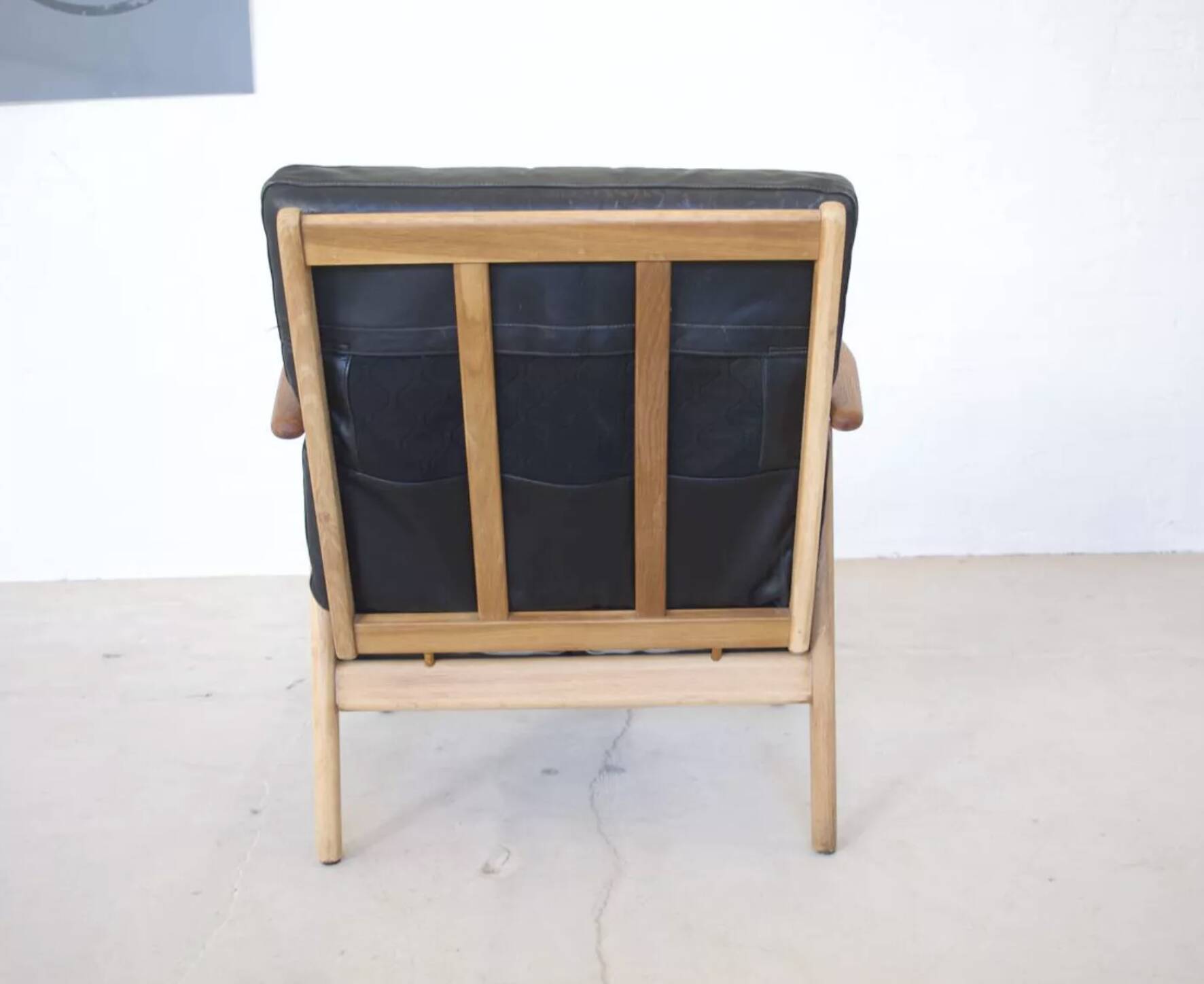 Danish mid-century teak & oak armchair, 1950s