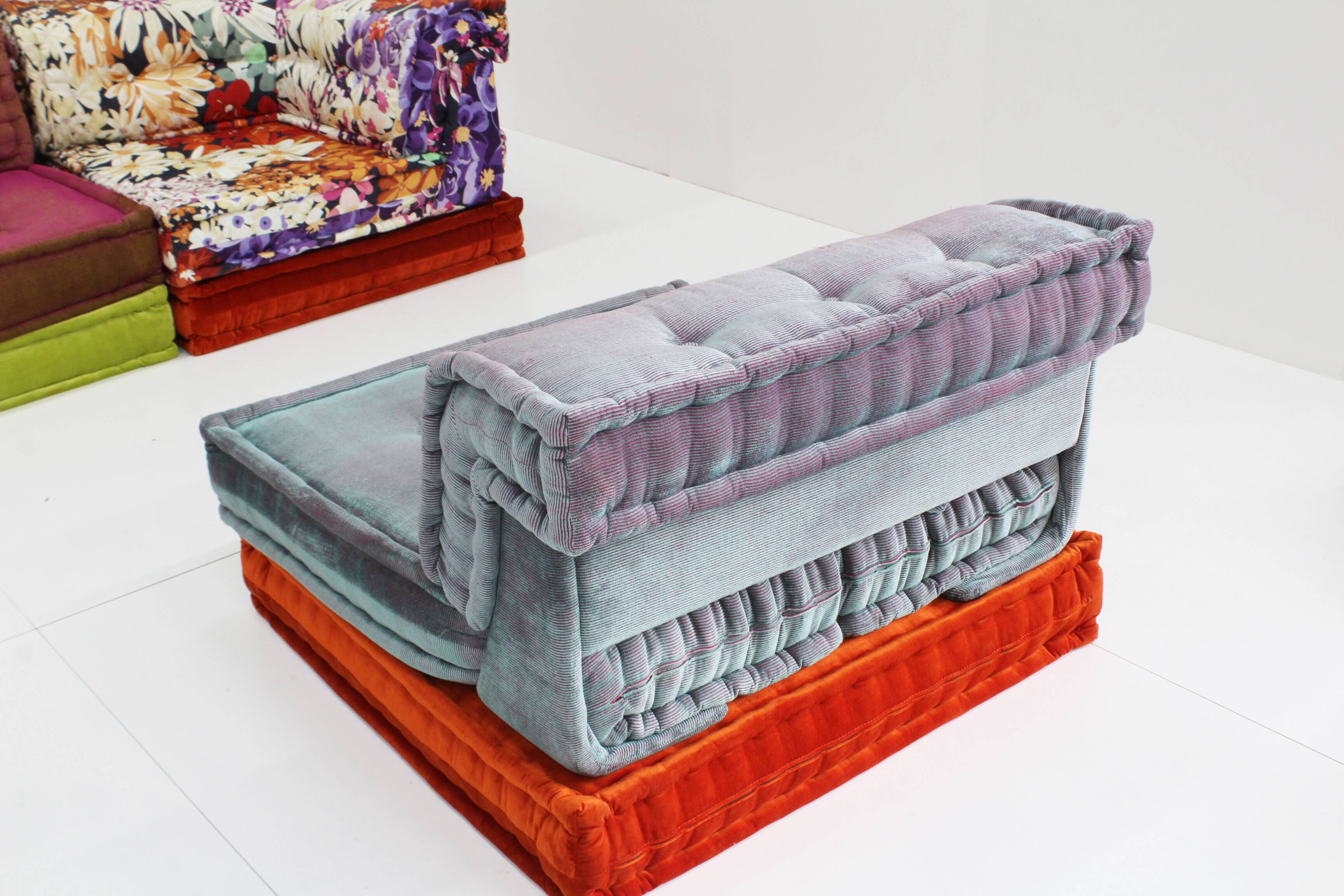 Roche Bobois Mah Jong sofa Missoni fabric design by Hans Hopfer , set of 14
