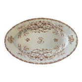 Oval dish Louis XVI Choisy-le -Roi 40cm