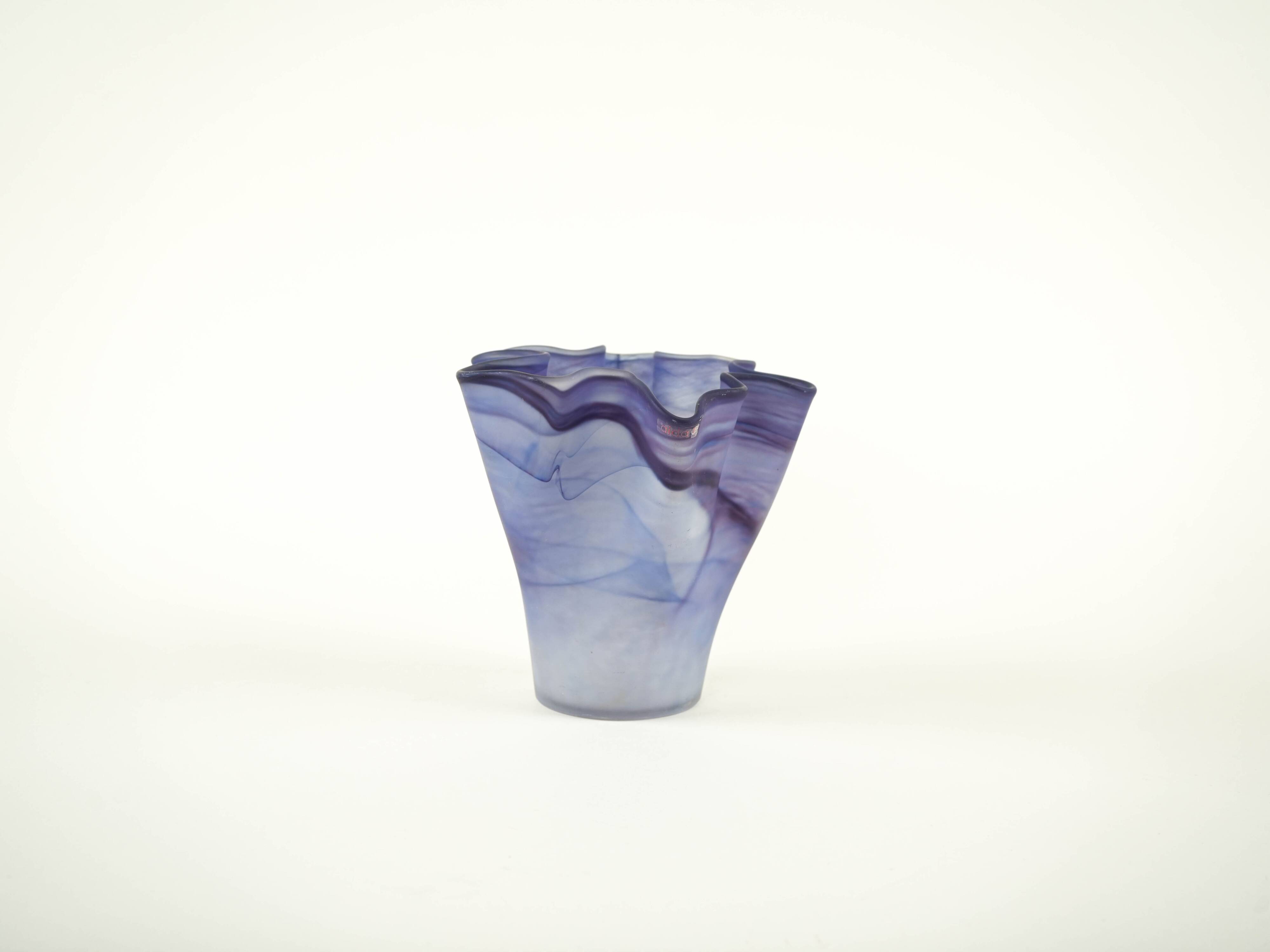 Purple tulip vase, Danish design, 1970s, made in Denmark