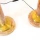 Set of XL Art Deco lamps in heavy marble