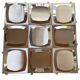 Set of 10 Space Age wall panels, 1970s