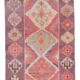 1970s Vintage Turkish Hand-Knotted Herki Runner 73x317