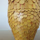 Box "owl" in rattan bamboo 70s