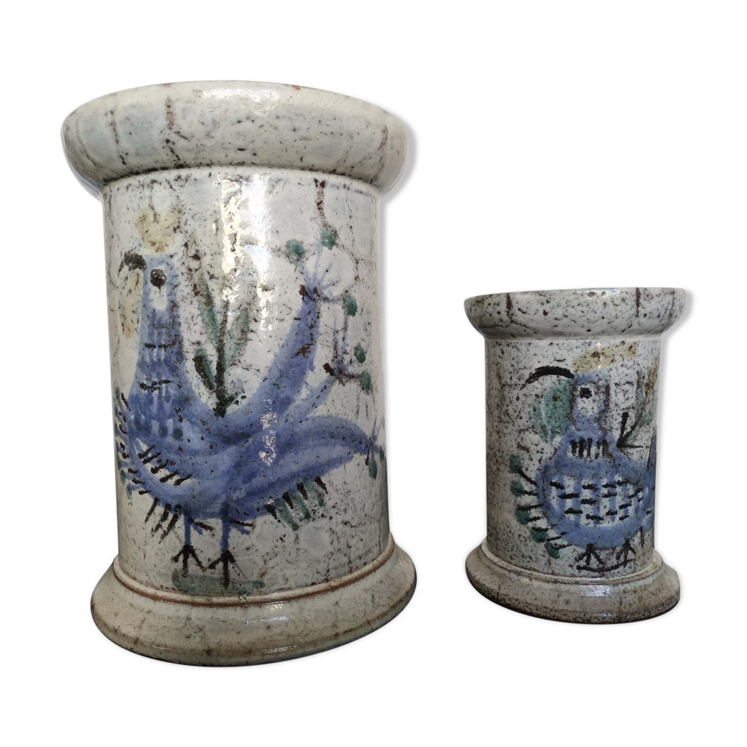 Two pots Gustave Reynaud Le Mûrier Vallauris