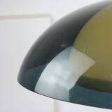 Italian green space age pendant lamp in plexiglass, 70s