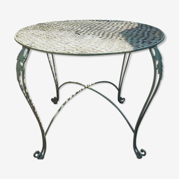 Table de jardin en fer forgé
