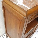 Oak art deco style bedside table