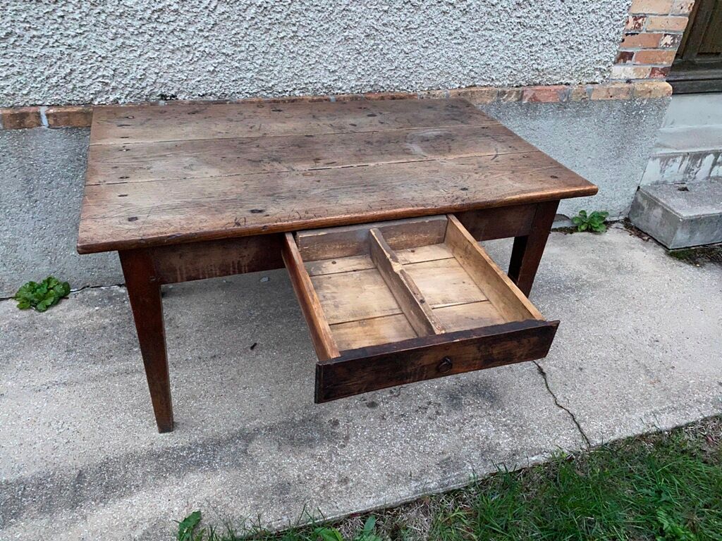 Farm table with 1 drawer