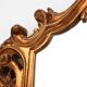 Wood-carved 20th century Louis XV style console mirror, France ca. 1970