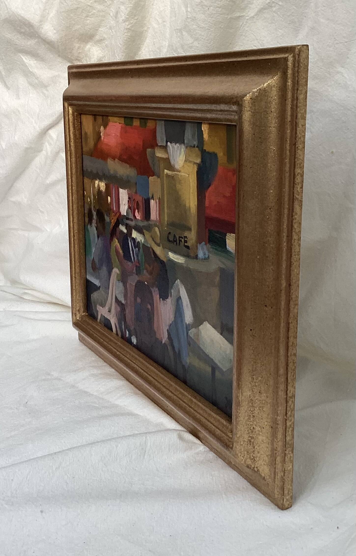 Oil painting signed canvas dimensions: height -32.5 cm - width 42 cm -