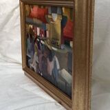 Oil painting signed canvas dimensions: height -32.5 cm - width 42 cm -