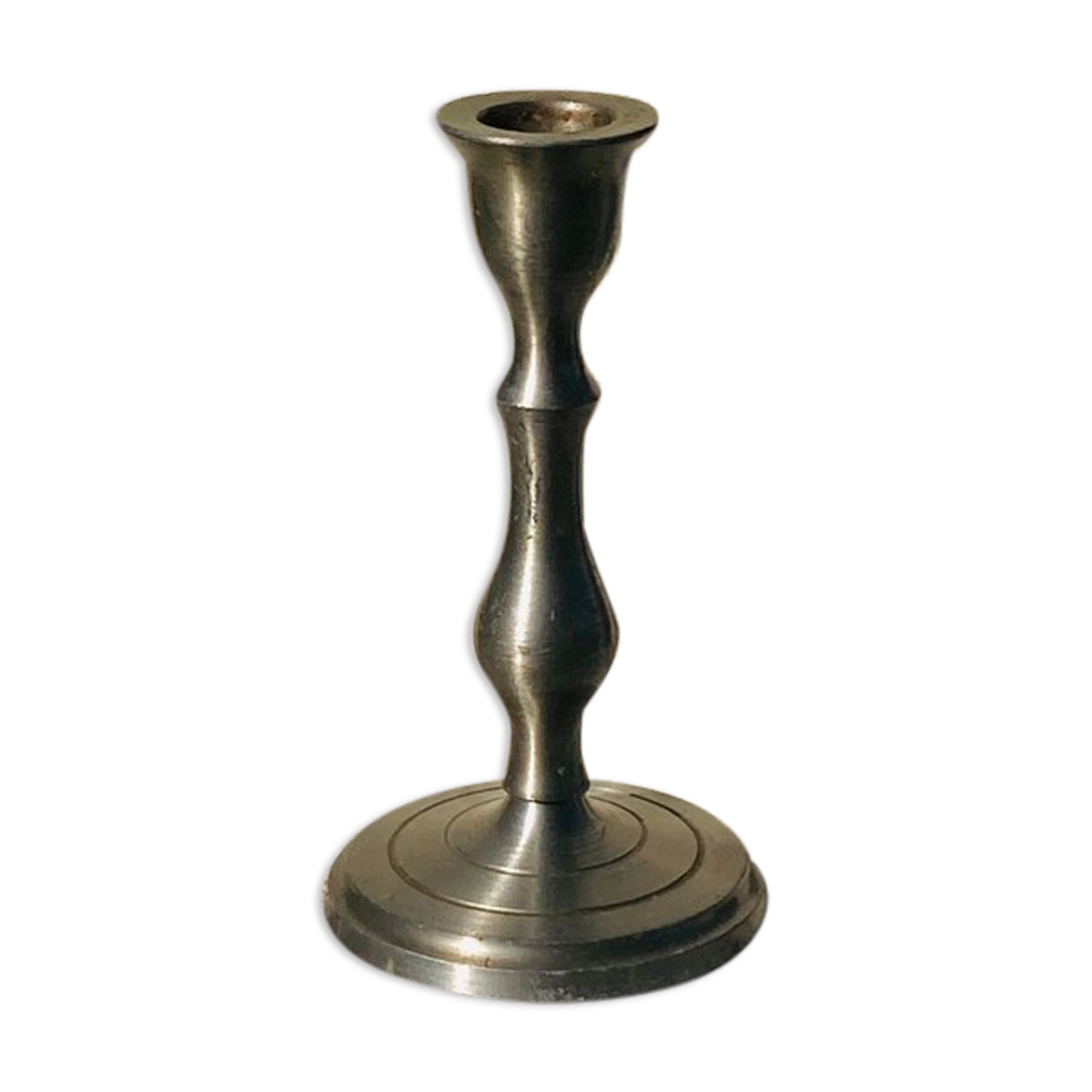 Old tin candle holder