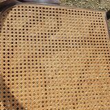 Rocking chair wood and canage seventies