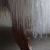 Henning Kjærnulf, armchair reupholstered in long-haired Icelandic sheepskin, 1950