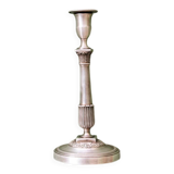 Silver-plated candlestick, late 19th century.