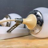 Italian white wall sconces from the mid-century by Targetti Sankey, 1960s, set of 2.