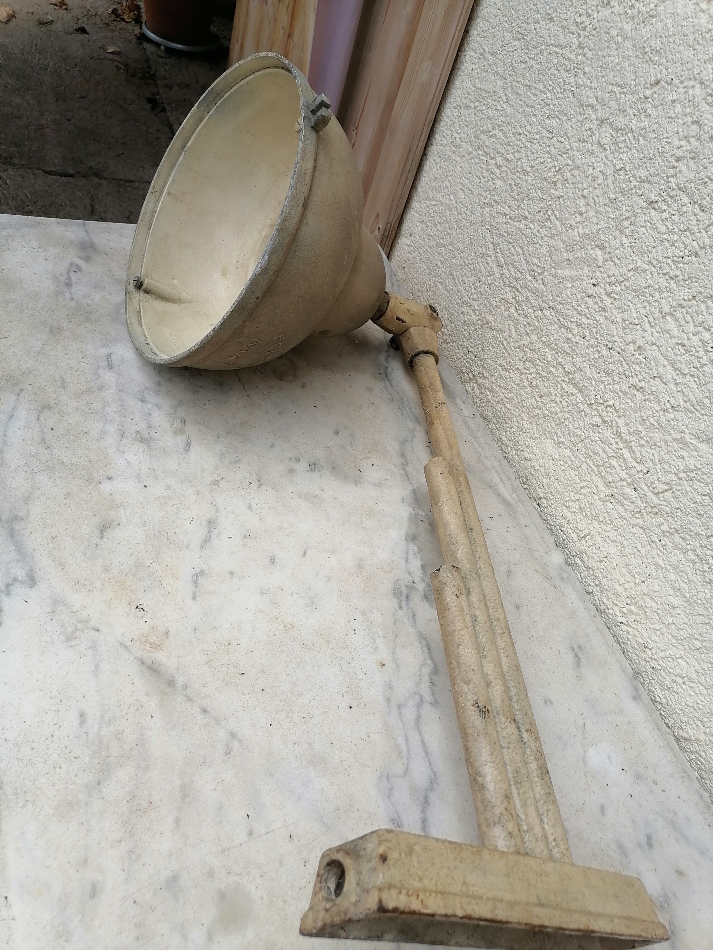 Industrial street lamp 1950 vintage eclatec