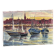 Painting Oil on canvas, Marine, Boat at anchor signature to identify