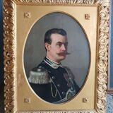 Antique painting portrait of a military gentleman, Arturo FALDI (Florence 1856-1911)