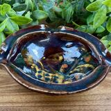 Ceramic ashtray with vintage rooster design