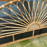 headboard in wicker and rattan
