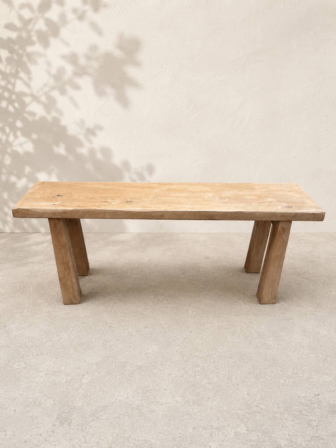 Old solid wood bench – brutalist / wabi-sabi spirit