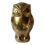 Brass owl book end