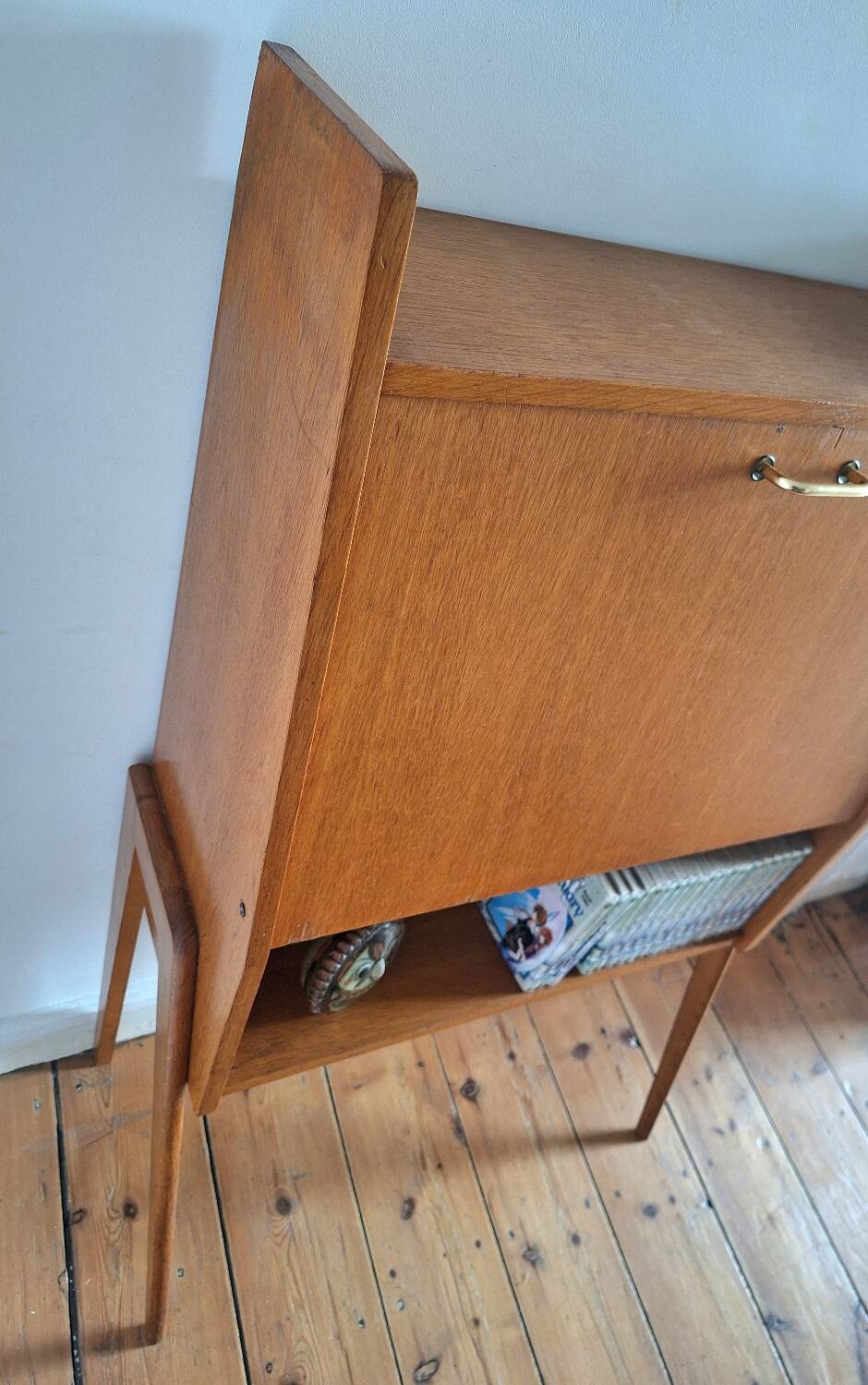 Secrétaire vintage, meuble bureau, bar ancien