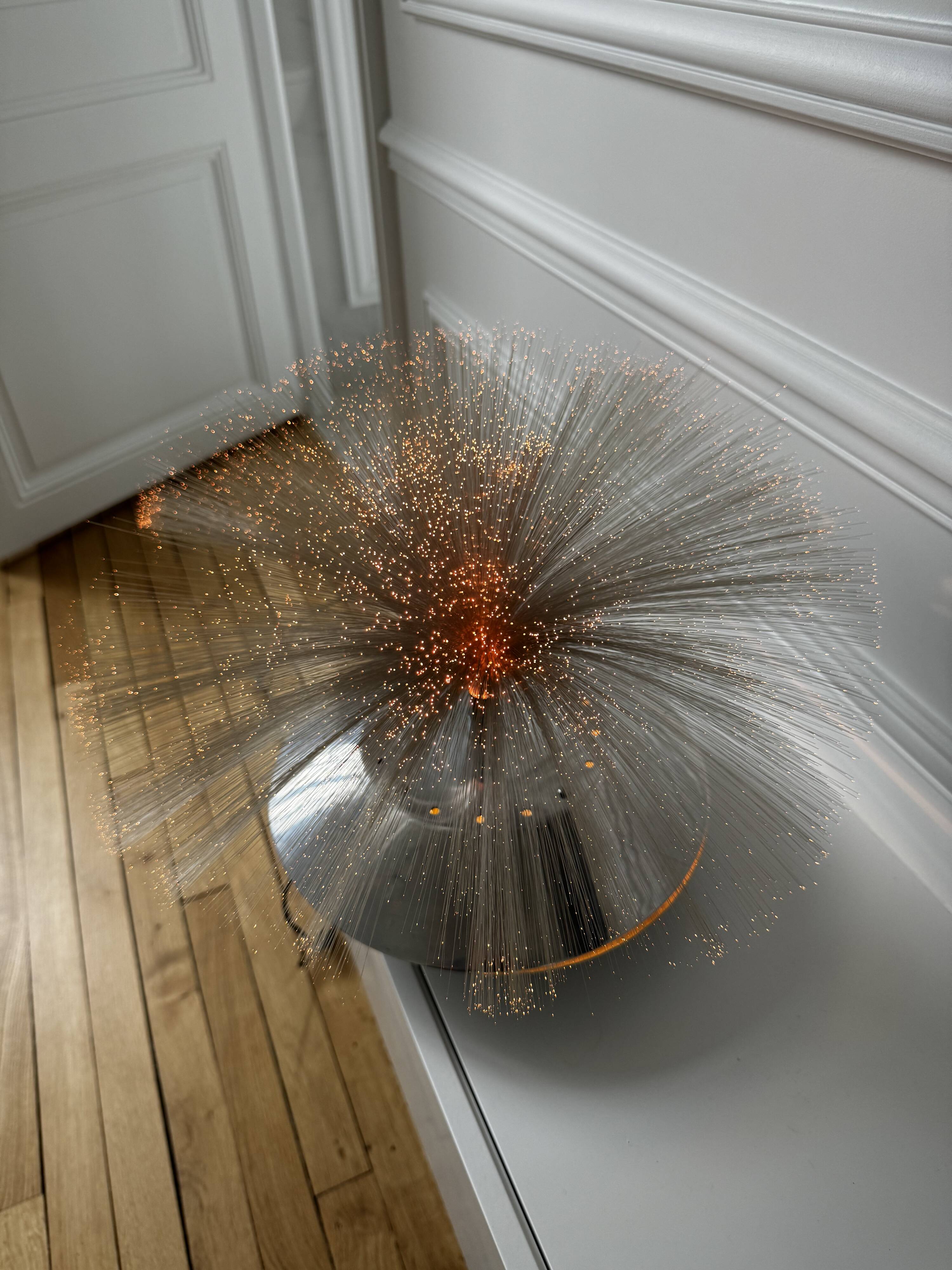 Vintage 70s cloud effect lamp