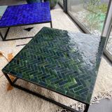 Table zellige artisanal 100x100x33 cm