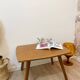Solid wood coffee table, splayed legs - 1960s