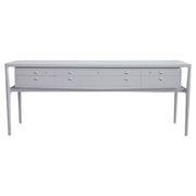 Enfilade en bois peint en gris clair, Helge Vestergaard-Jensen