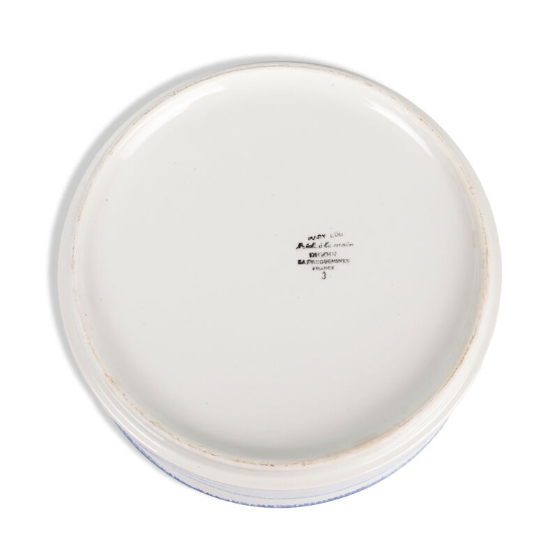 Round salad bowl mary-lou digoin & sarreguemines France