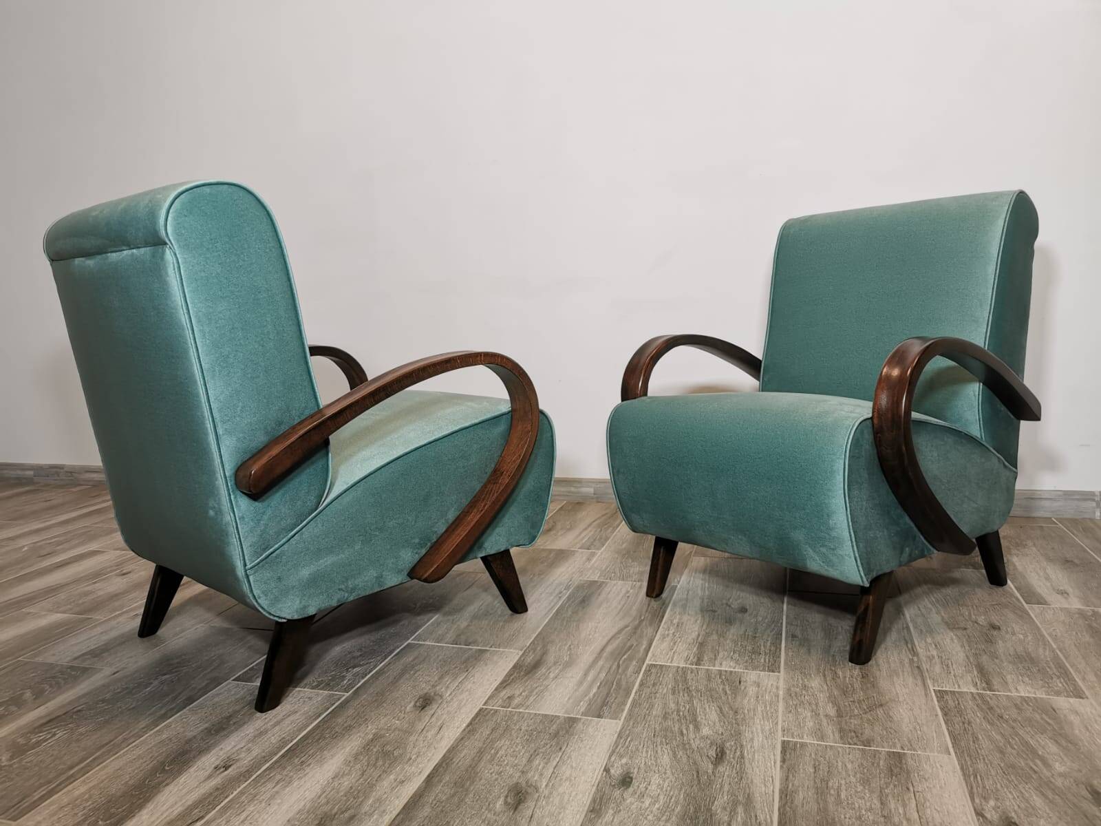 Armchairs by Jindrich Halabala, 1940s, Set of 2