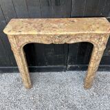Louis XV style fireplace in marble Brèche D'alep