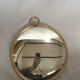 Mirror bulging witch shape pocket watch