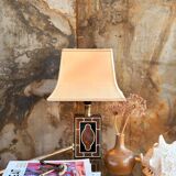 Lacquered lamp from the 1960s, "Le Dauphin" house.