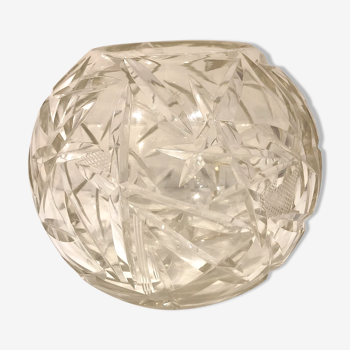 Vase boule en cristal de Saint Louis