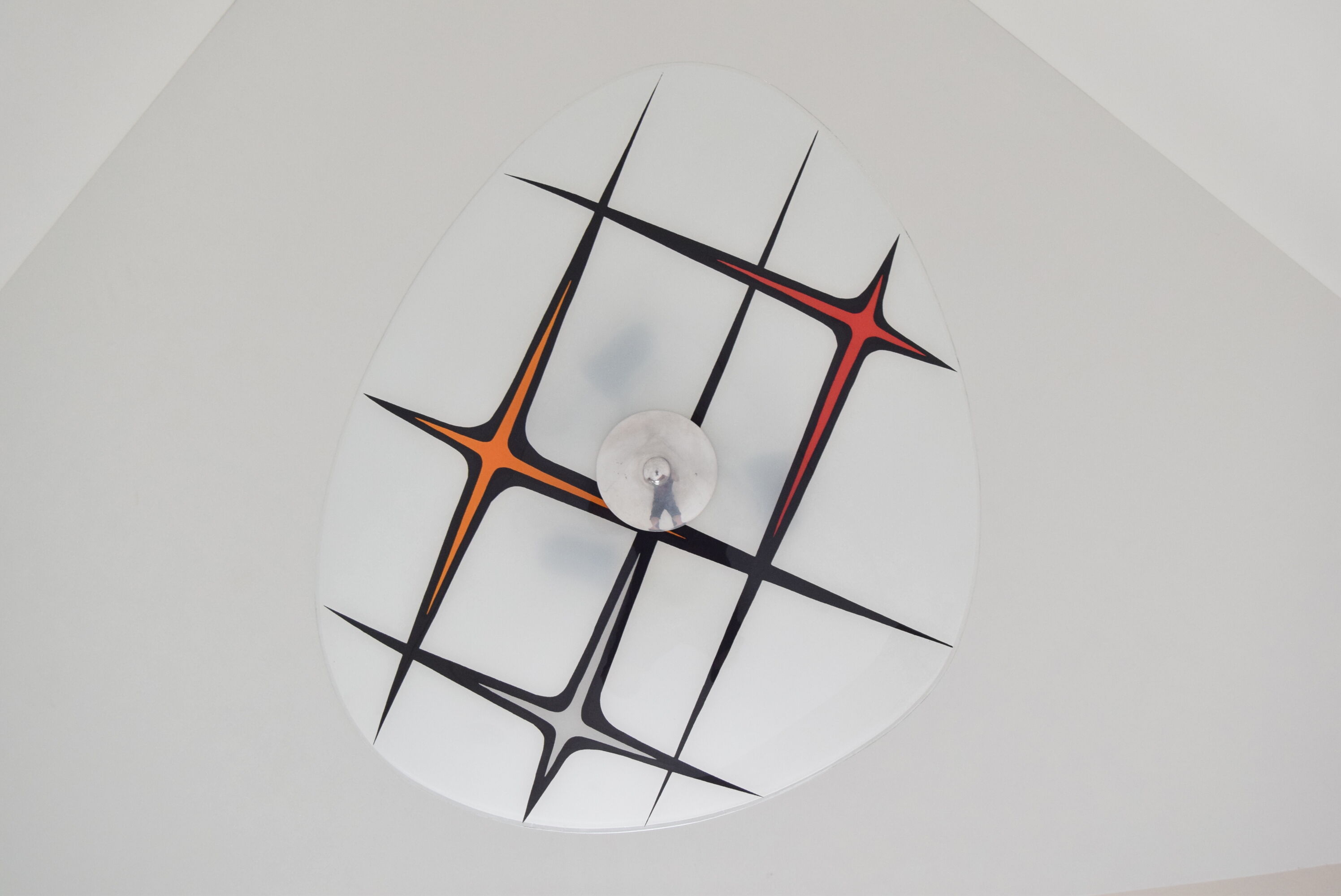 Mid-century Glass Pendant by  Napako,1970’s.