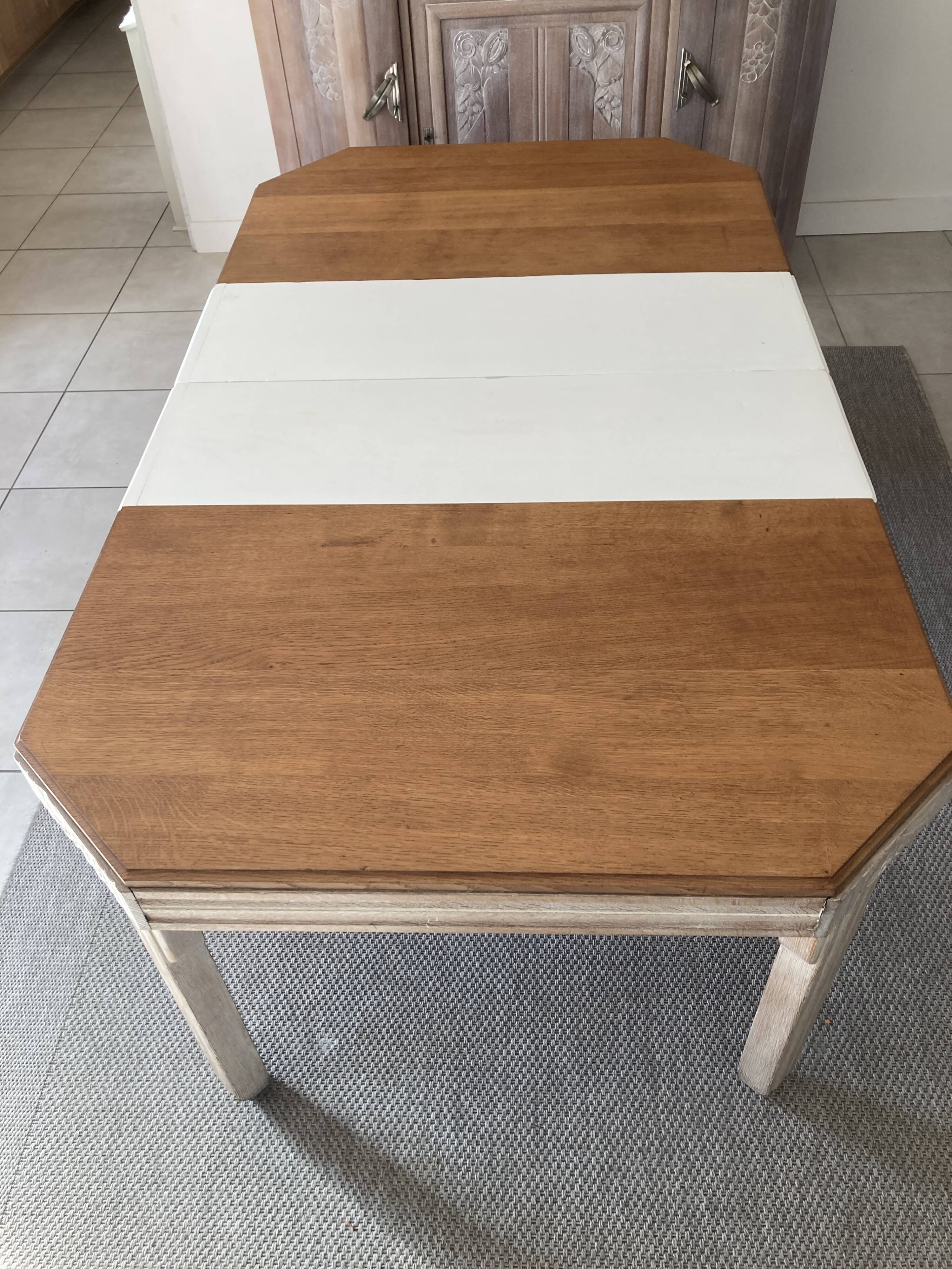 Refurbished extendable oak table