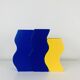 Trio of Asa vases, 1980s ceramic, vintage Memphis style
