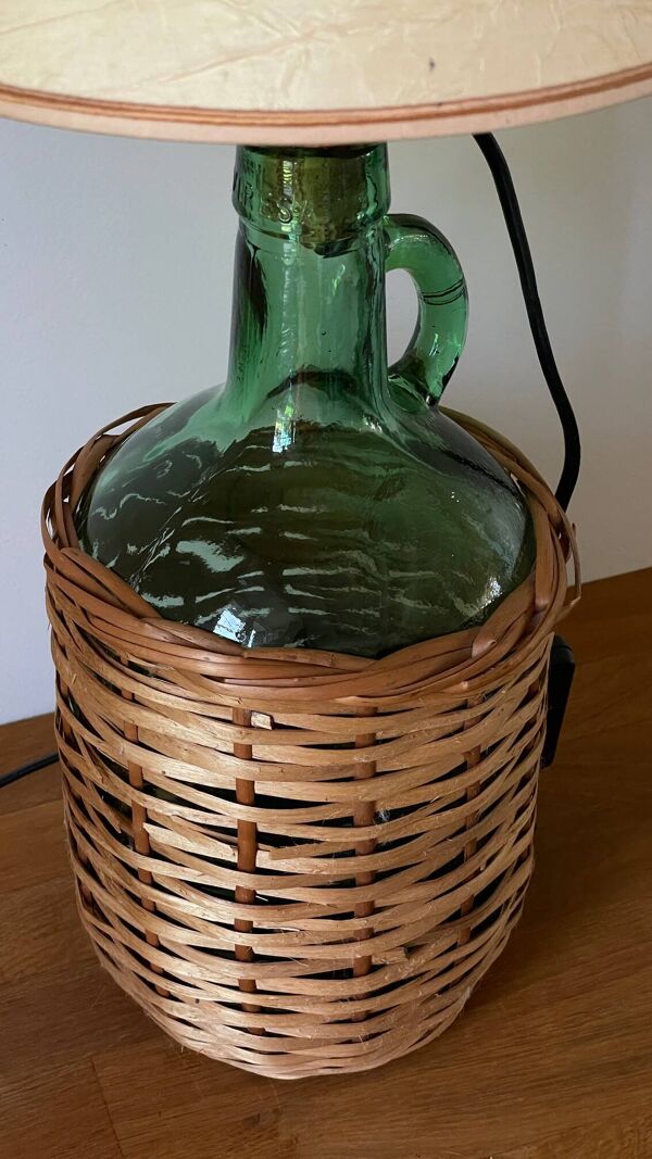Lampe dame-jeanne vintage