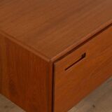 Commode en placage de teck, années 1960