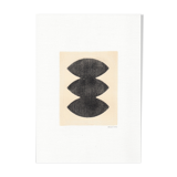 Painting on frameless paper M491 signed Eawy