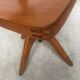 Office chair blond wood 50-60s vintage