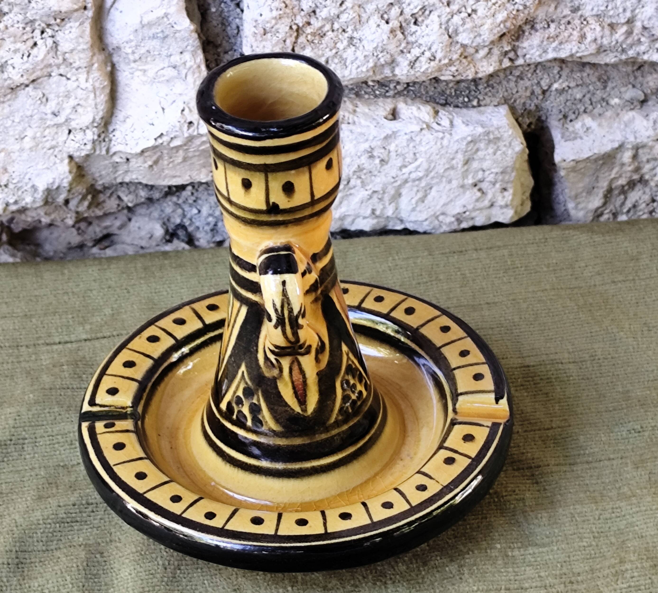 Ancien bougeoir cendrier marocain