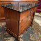 Chest of drawers with columns in blond walnut Empire style XIXth
