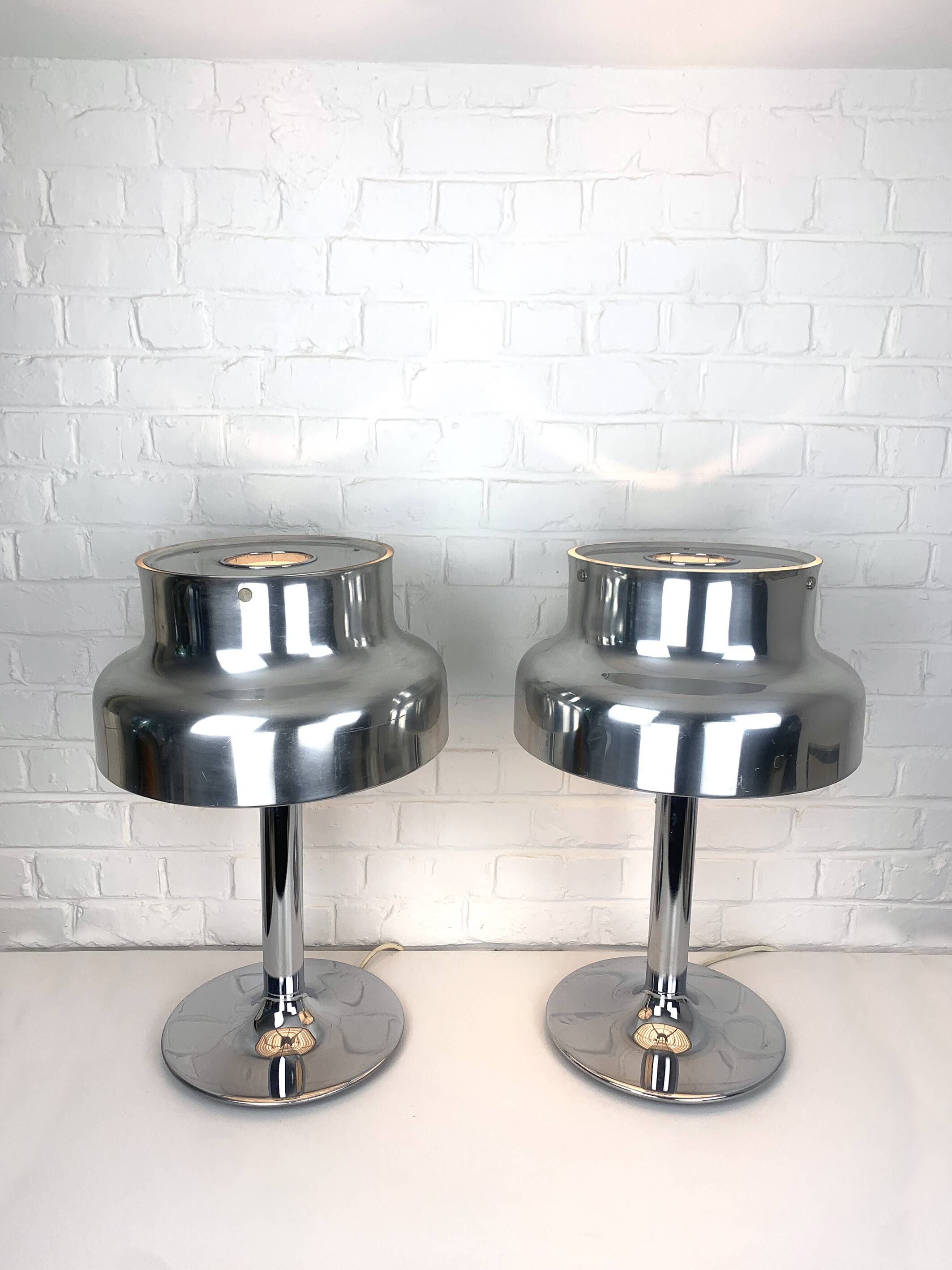 Pair of Bumling Anders Pehrson Table Lamps for Ateljé Lyktan, Space Age, 1960s